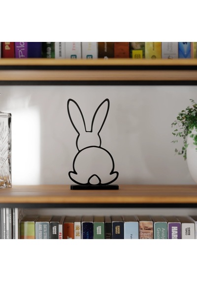 Tavşan2 Geometrik Masa Süsü Plastik 12cm