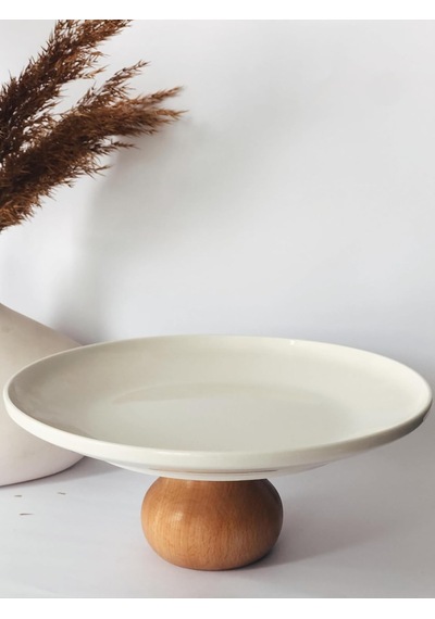 Ayaklı Sunumluk,meyvelik, Salata Kasesi,pasta Tabağı beyaz