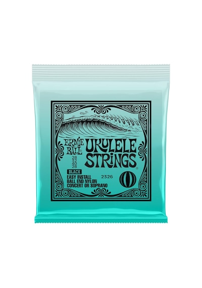 Ernie Ball Konseri/soprano Ball End Naylon Ukulele Telleri - Siyah