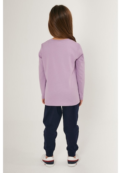 U.S. Polo Assn. U.s. Polo Assn Scaly Lila Kız Çocuk Uzun Kol Pijama Takım Lila