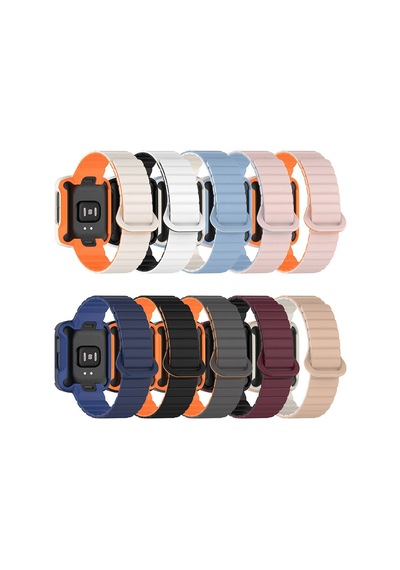Xiaomi Redmi Watch 2 Silikon Kordon Zore Krd-105 Strap Kayış-pudra