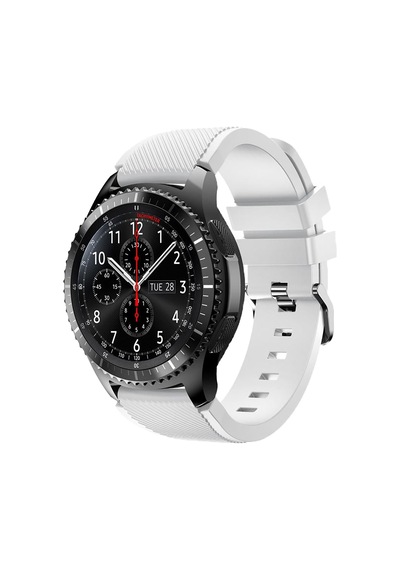 E2m Huaweı Watch 22mm Krd-12 Frontier Silikon Beyaz Kordon