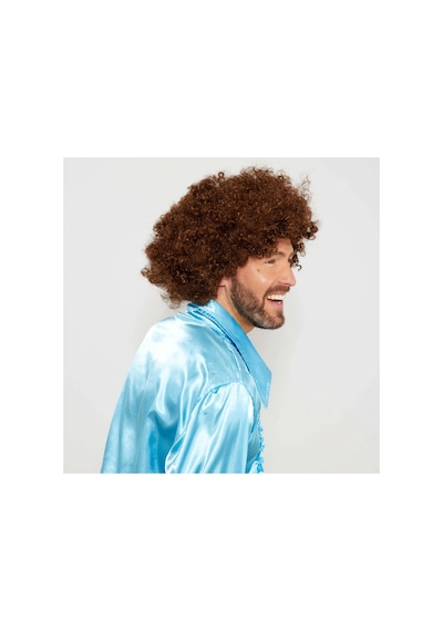 Kahve Renk Kıvırcık Afro Bonus Peruk Bx40 Diğer