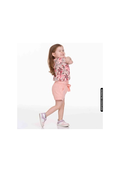 Xo Kids Kız Pink Şort 9 Ay - 2 Yaş 54719 Ksrt02010 Pudra