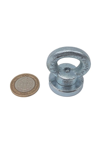 Ø32 Mm Çapında Balıkçı Mıknatısı Halkalı Mıknatıs 15 30 Kg Çekme Gücü