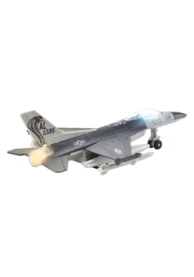 Diecast Kobra Savaş Uçağı Gri