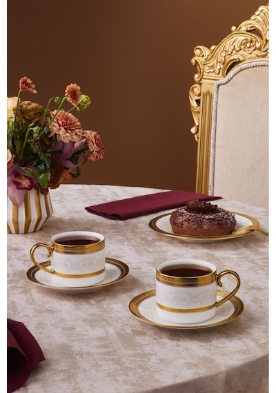 Karaca  Royal Bone Charlotte 2 Kişilik Çay Fincan Takımı