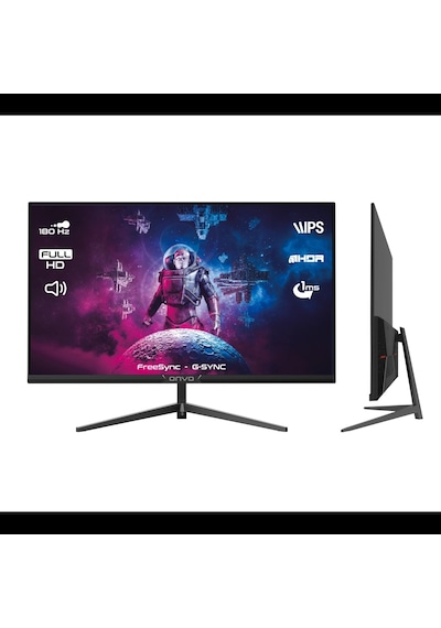 Onvo Ov27mnt202g, 27" 1ms, 180hz, Full Hd, 2xhdmı, Dp, 2x2w Hoparlör, Metal Ayak, Ips Panel, Nvdı G-