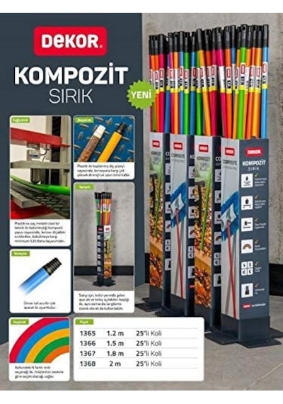 Dekor 1365 Kompozit Sırık 1.2 Mt