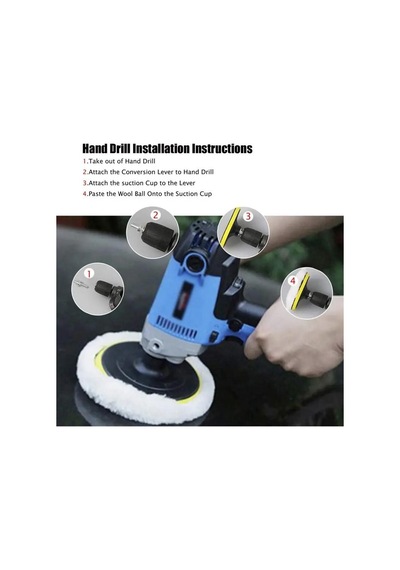 Zhltools Matkap Ucuna Takılabilir Otomobil Pasta Cila Seti