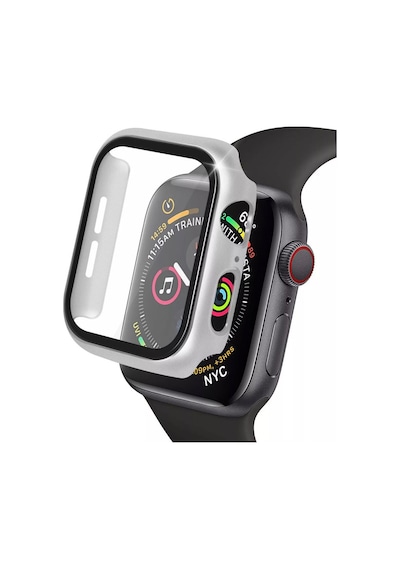 Watch 40mm Camlı Kasa Ekran Koruyucu - Gümüş Diğer