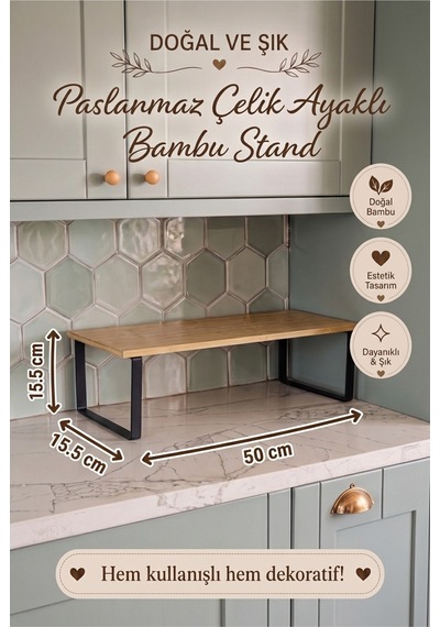 Bambu Sunum Standı 50x15,5x15,5 Cm Kahvaltılık Standı Dekoratif Tezgah Üstü Raf Baharatlık Organizer Pasta Ve Tatlı Sunum Standı Bej Bej Bambu Sunum Standı 50x15,5x15,5 Cm Kahvaltılık Standı Dekoratif Tezgah Üstü Raf Baharatlık Organizer Pasta Ve Tatlı Sunum Standı Bej Bej