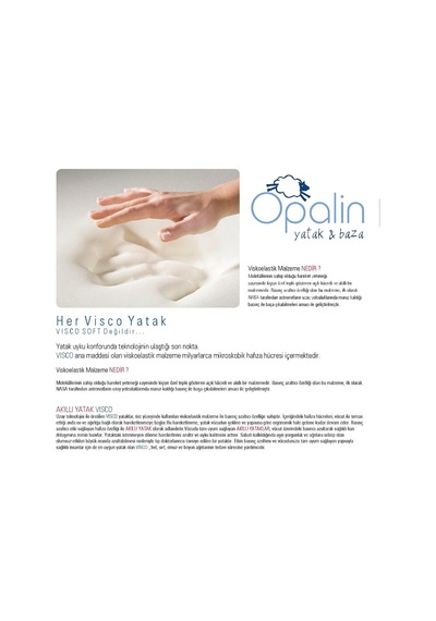 Uzunbebe 90X190 Opalin Visco Cotton Ortopedik Yatak