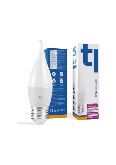 Redeem Plus C37A E27 Mum Ampul, Titreşimsiz, Göz Konforu, 570 Lümen, Sıcak Beyaz, 2700 Kelvin