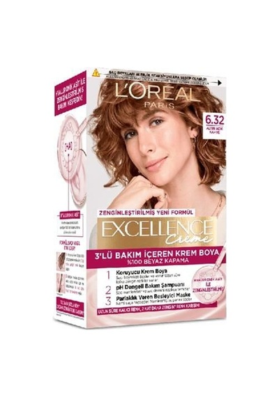 Loreal Excellence Boya 6-32 Altın Açık Kahve