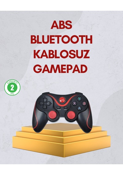 Ergonomik Tasarımlı Kablosuz Bluetooth Gamepad Titreşimli -