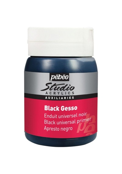 Black Gesso Studio Siyah Astar Boya 500ml