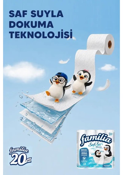 Familia Saf Su Dokunuşu Kağıt Havlu 12 Rulo X 2 Adet