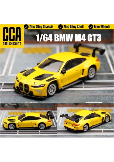 Cca Collectibles Series Bmw M4 Gt3 Sarı 1/64 Model Araba