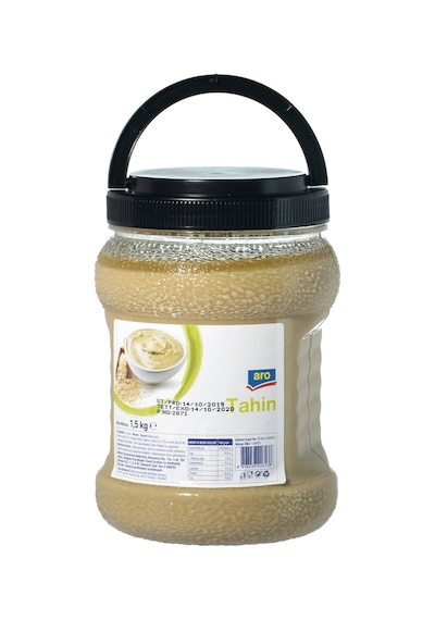 Aro Tahin 1,5 Kg - Susamdan Öğütülen Doğal Tahin, Humus Ve Salata Sosları İçin 2'li Ekonomik Pa Tarı