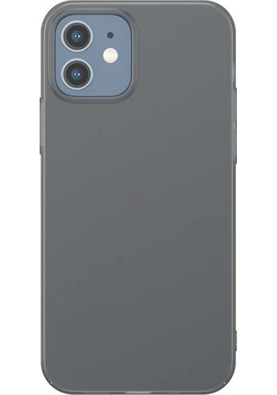 Baseus iPhone Uyumlu 12 Mini 5.4 Comfort İnce Şeffaf Kılıf Matte Pp Kılıf- 5775 Füme