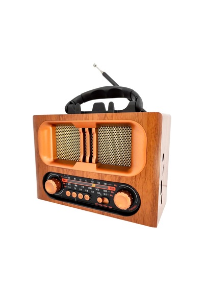 Cameron CM-1965BT Nostalji Şarjlı Pilli Bt/Usb/Sd/Aux/Fm Telefon Standlı Portatif Radyo
