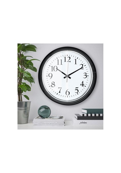 Ikea Bravur Duvar Saati 59 X 8 Cm Beyaz - Siyah