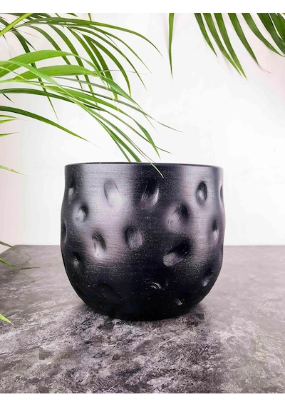 Bitki Tasarımı Ev Dekorasyon Aksesuar Siyah Desenli Toprak Saksı Saksılık Salon Çiçeklik - 19 Cm Çok Renkli Bitki Tasarımı Ev Dekorasyon Aksesuar Siyah Desenli Toprak Saksı Saksılık Salon Çiçeklik - 19 Cm Çok Renkli