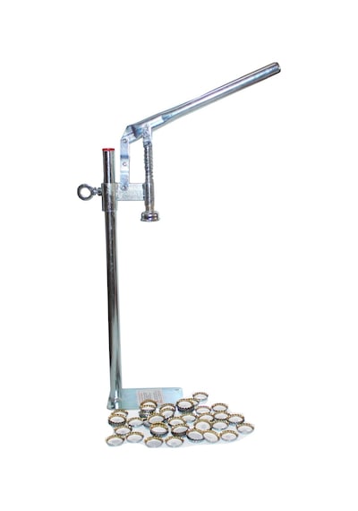 Büyük Boy Uğur Şişe Kapağı Kapatma Makinesi Presi 500 Kapak