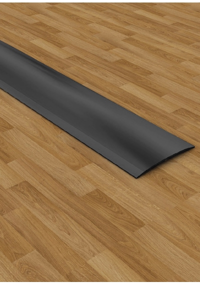 Paslanmaz Çelik Kapı Eşik Geçiş Profili 4/244 Cm Parlak Siyah