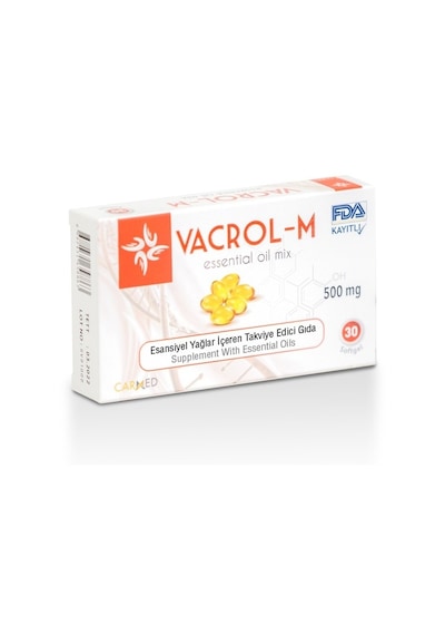 Vacrol M 500mg Karvakrol İçeren 30 Soft Gel Kapsül