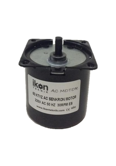 İkon Teknik AC SENKRON MOTOR 60 KTYZ 14 Watt 30 RPM 220 Volt