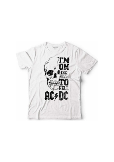 Ac Dc Skull Kuru Kafa I Am On The Hıghway To Hell Çocuk Tişört 001