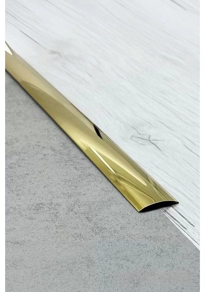 Paslanmaz Çelik Kapı Eşik Geçiş Profili 4/244 Cm Parlak Gold