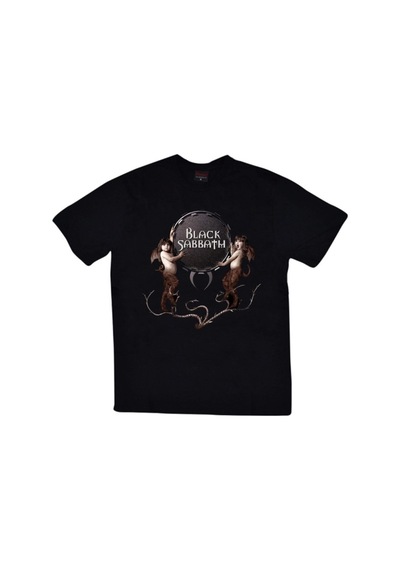 Stoned&Fame Unisex Siyah Sabbath Baskılı T-shirt SIYAH Siyah