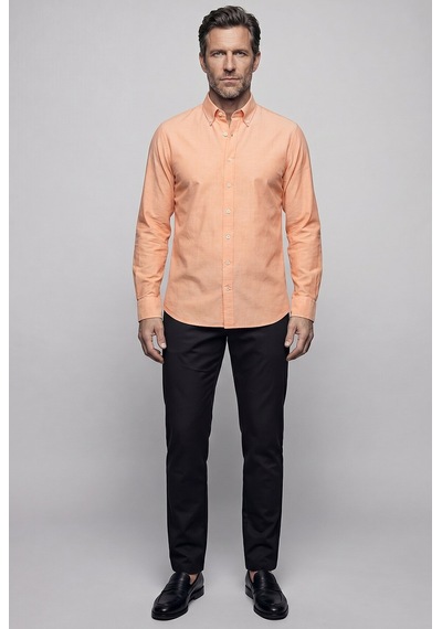 Bisse Regular Fit Cepsiz Orange Uzun Paşa Yaka Gömlek Gmoks261001 D22 Turuncu Bisse Regular Fit Cepsiz Orange Uzun Paşa Yaka Gömlek Gmoks261001 D22 Turuncu