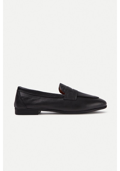 Mubiano Hakiki Deri Collection Kadın Loafer & Babet Siyah -mcmng12103-s Siyah