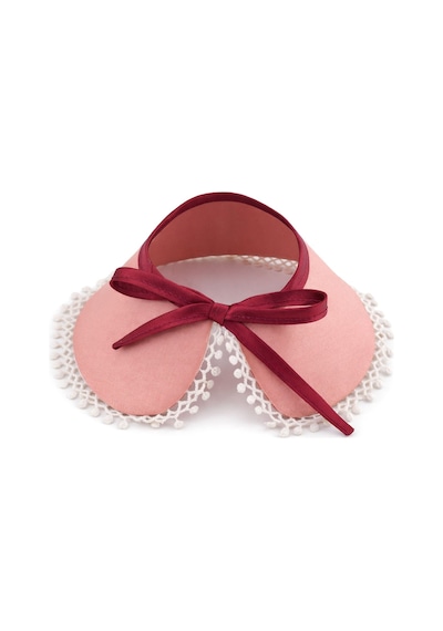 Rakerplus Vintage Tarz Kurdeleli Pembe Kız Çocuk Yakalık