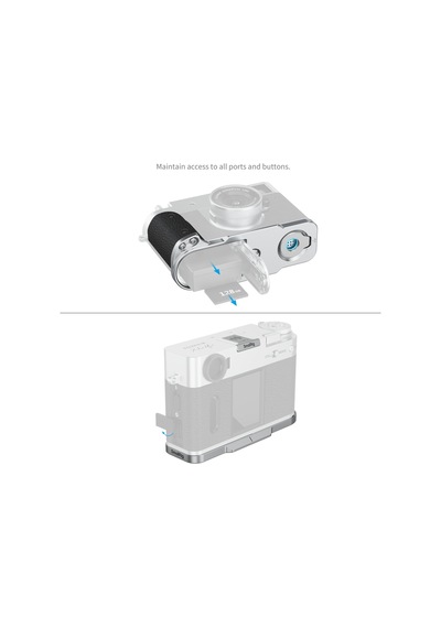 Smallrig - 5216 Fujifilm X-half Uyumlu Gümüş Silikon L Braket