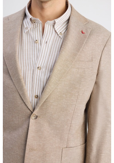 D's Damat Ds Damat Slim Fit Vizon Düz Kumaş Ceket 6hf044700436m Çok Renkli