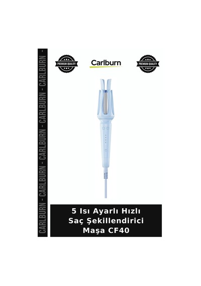 5 Isı Ayarlı Hızlı Saç Şekillendirici Maşa Cf40 Bakım Aleti Bucak Yapıcı