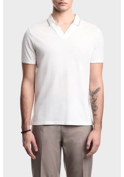 Emporio Armani Erkek Polo Em005852 Af12955 U0003 Beyaz Beyaz