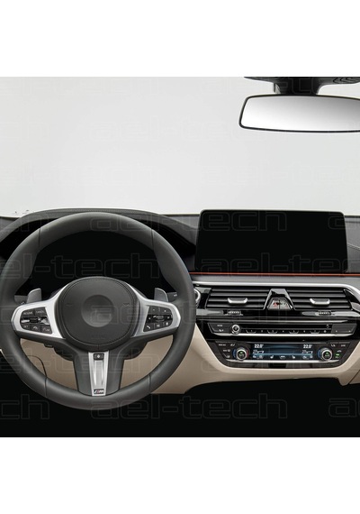 Ael-Tech Bmw 6 Serisi Dijital Gösterge Ve 12,3 İnc Navigasyon Uyumlu Nano Ekran Koruyucu 2li Set