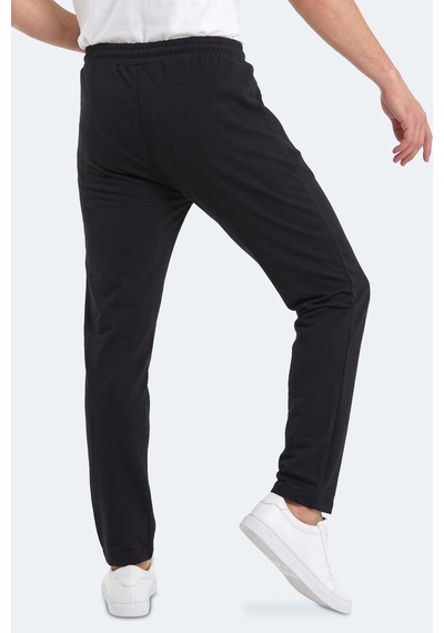 Slazenger Kıngstor I Erkek Fermuar Cepli Siyah Eşofman Altı