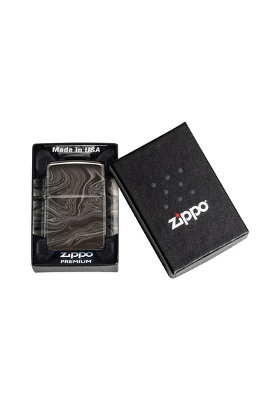 Zippo Çakmak Yeni Sezon49812 Marble Pattern Desıgn 7 Siyah
