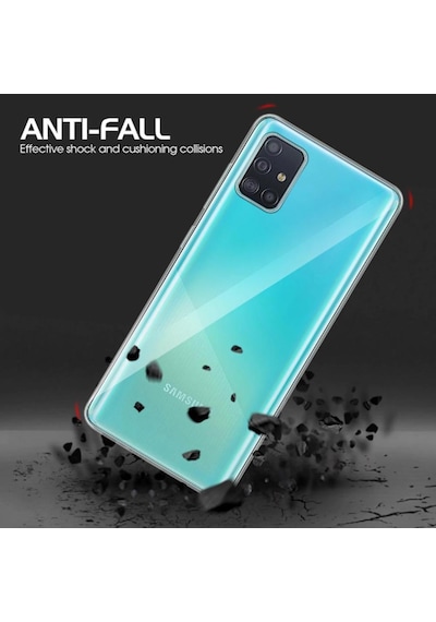Galaxy A51 Ultra Ince Esnek Şeffaf Süper Silikon Kılıf