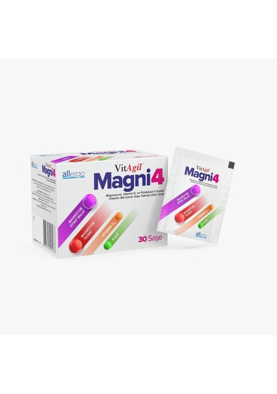 Vitagil Magni4 Magnezyum Vitamin D3 P5p 30 Saşe