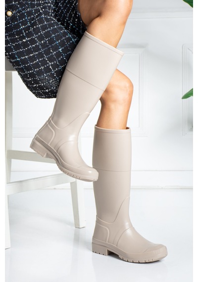 Wolk Shoes Kadın Yagmur Çizmesi Su Gecirmez Bej - 306228758 Bej