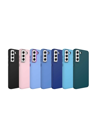 Samsung Uyumlu Galaxy S21 Fe Kilif Metal Çerçeve Lansman Silikon Kapak 563257331