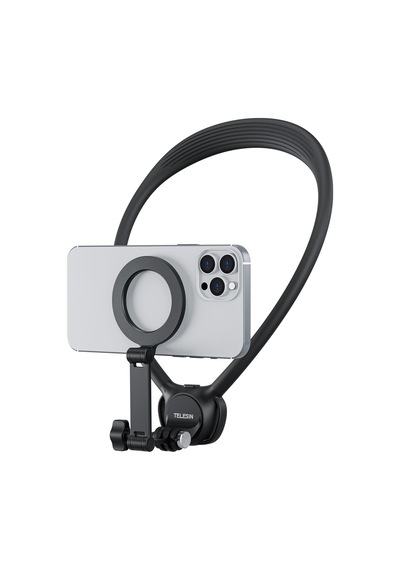 Telesın 2in1 Magnetic Neck Mount Siyah P2-hnb-02